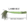Shimenawa for Shinto Altar, 2 Shaku (60cm), with Gohei (sacred Wand) Made from Unpicked Straw