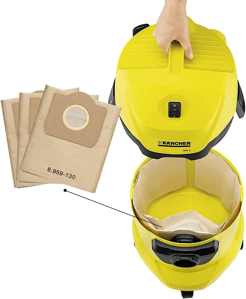 Staubbeutelfilter für Kärcher Zubehör MV3 WD3 WD3200 WD3300 A2204 A2656 WD3.500P SE4001 SE4002 Staubsaugerteile