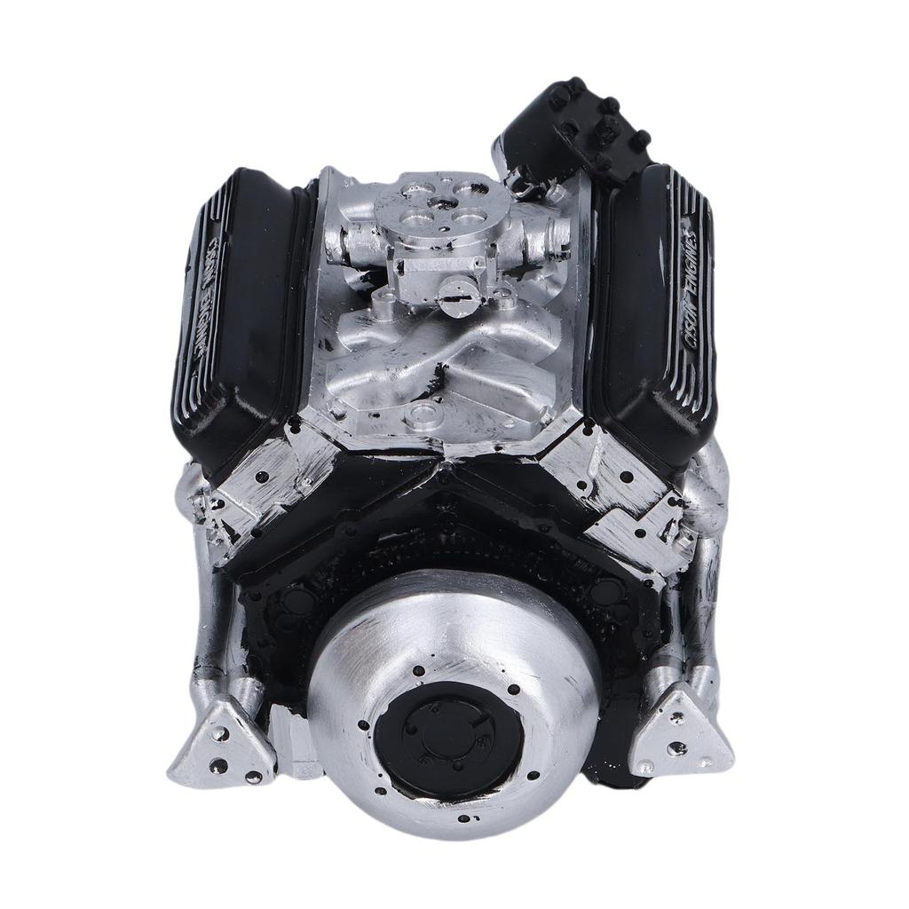 V8 Engine Building Resin V8 Car Engine Model Desktop Display Ornament Home Decoration for Teens Adults
