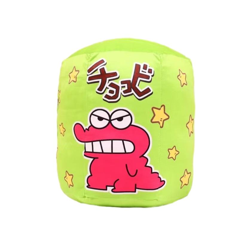 Cartoon Crayon Shin-chan Dinosaur Star Biscuit Pillow Blanket Combo Cute Round Cushion And Blanket Plush Material