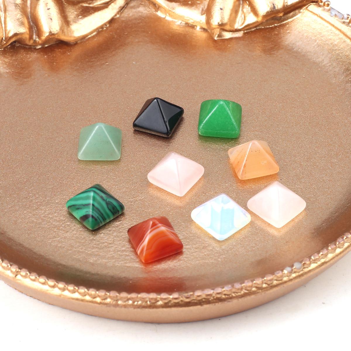 5 шт./упак. мини-пирамида из натурального камня без отверстия — фото 5