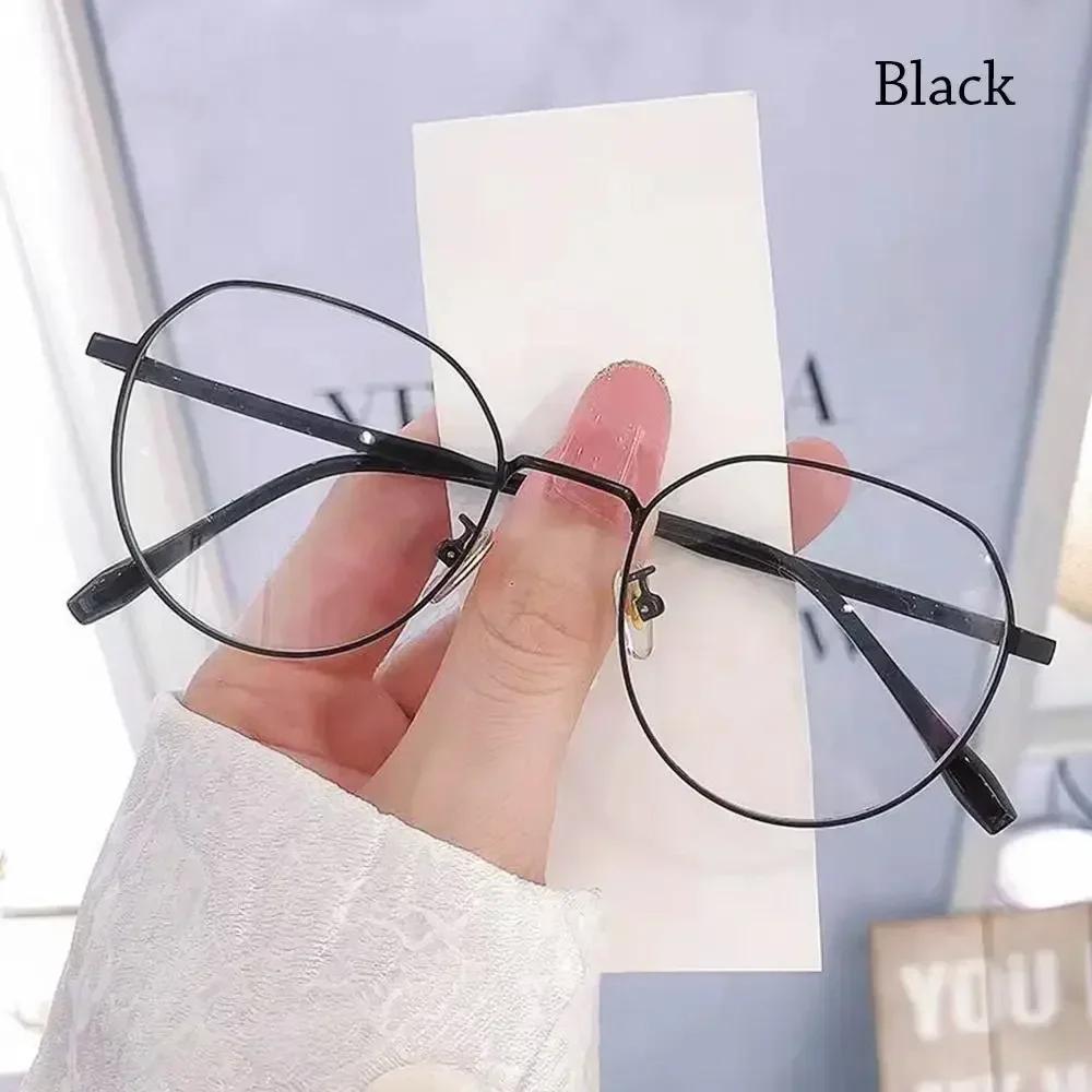 Vintage Classic Anti-Blue Light Glasses Oval Metal Frame Brand Designer Fashion Round Metal Optical Frames Computer Glasses