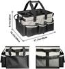 Sac de rangement multifonctionnel pour outils de nettoyage, imperméable et résistant à l'usure, grande capacité, en tissu Oxford.