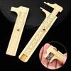 1Pcs Durable 80/100mm Brass Vernier Caliper Pocket Size Mm/inch Slide Gauge Ruler with Metric Imperial Scale Mini Measuring Tool