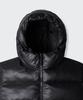 Musinsa Standard Glossy Ripstop Hooded Short Padded Jacket [Black]