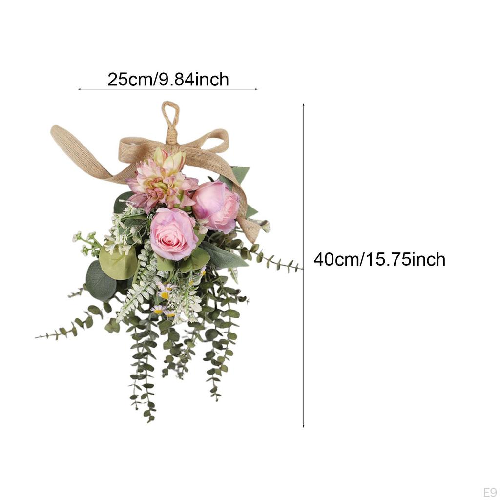 Artificial Garland, Reusable Wreath for Hanging, Housewarming Parties, Weddings, And Fireplace