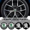 AAAAP1 60/65mm Car Wheel Rims Center Caps Sticker Octavia A5 A7 Fabia 1 Superb Kamiq Rapid Yeti Citigo S Kodiak Accessories