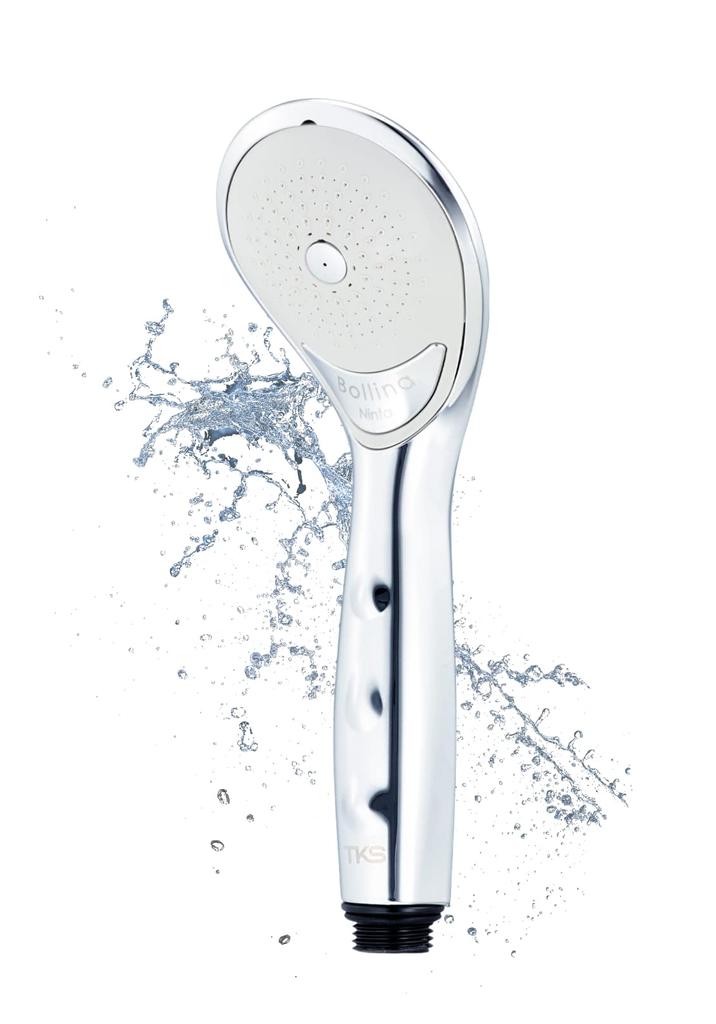 Bollina Ultra Fine Bubble Shower Head Bollina Ninfa Plus Micro Nano Bubble TK-7100-P Silver