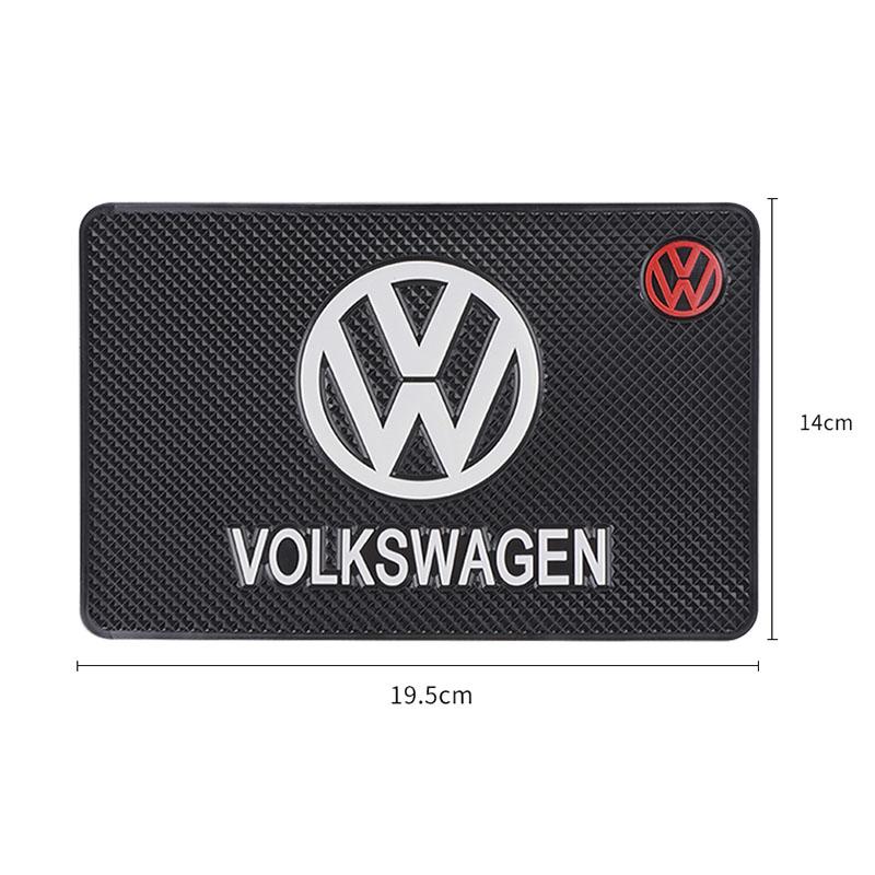 WGLRK1 Car Dashboard Non Slip Mat Sticky Silicone Pad For VW GTI Polo Golf Passat Tiguan Arteon Touareg CC Taigo Caddy Jetta T-ROC