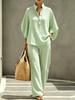 Sheng Miao Europäisches und Amerikanisches Neues Damen-Karoshemd-Set, Lässiger Urbaner Lässiger Stil