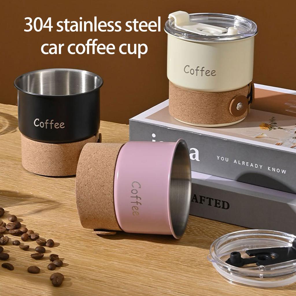 304 Stainless Steels Vacuum Insulating Coffee Cup Portable Leakproof Lid Dishwasher Safe Travel Mug For Commuters