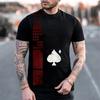 Herren Texaco Motoröl Print T-Shirt Retro Vintage Rundhals Kurzarm Lässig Streetwear Atmungsaktives T-Shirt für Herren