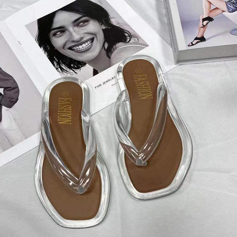 Nuevas Chanclas Planas de Suela Suave para Mujer, Moda de Verano 2023, Zapatos de Playa