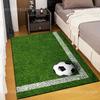 Rasen-Fußballmuster Teppich für Wohnzimmer Schlafzimmer Badezimmer Matte Kreative Fußmatte Heimdekoration Bereichsteppich Fußballfans