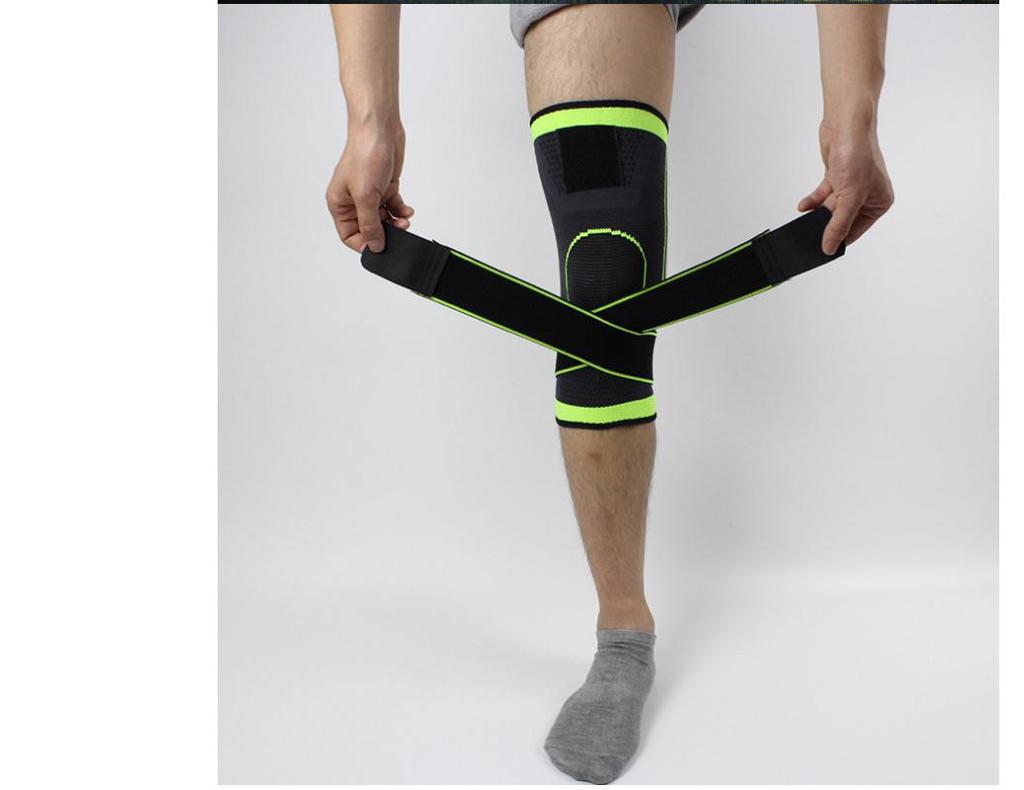 3D Weaving Sport Pressurization Knee Pad Support Brace Injury Pressure Protect J