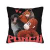 Decorative Pillowcases Sad Monkey Punch Meme With An Orange Toy Stuff Bedroom Throw Pillow Case Cover Square Multiple Sizes