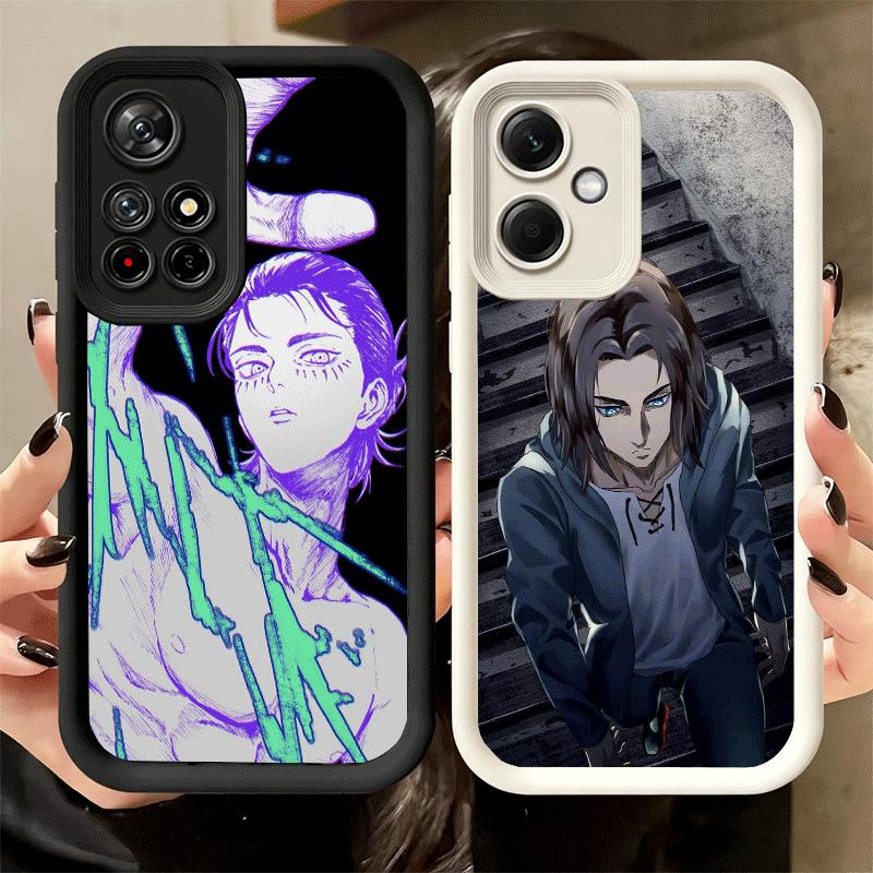 Phone Case for Xiaomi Redmi Note 15 14 13 Pro Plus A-Attack On T-Titan Eren Yeager Shell 12S 11 11S 11T 5G 14S Soft Silicone Fun
