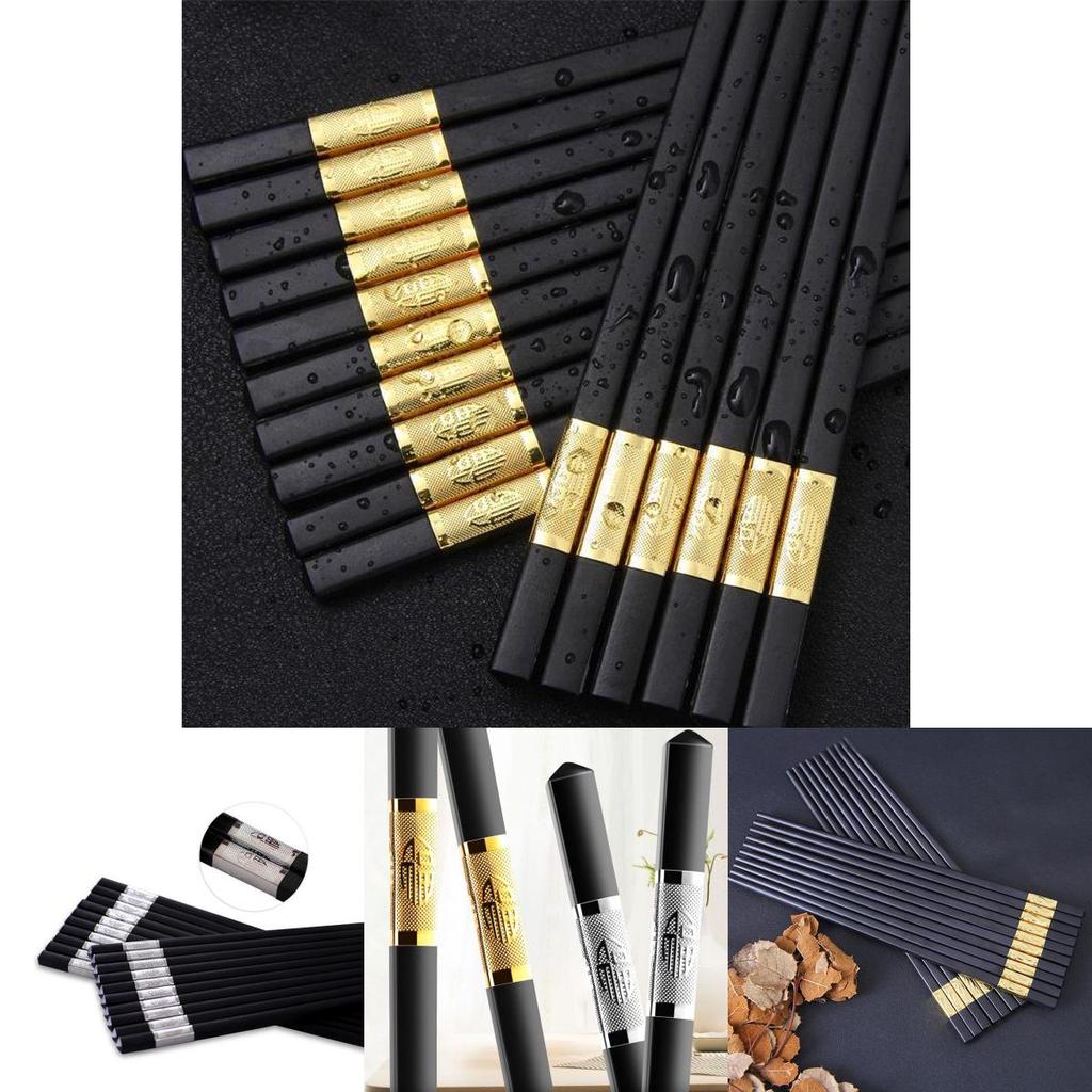 Luxurious Wooden Stainless Steel Chopsticks For Families And Food Enthusiasts