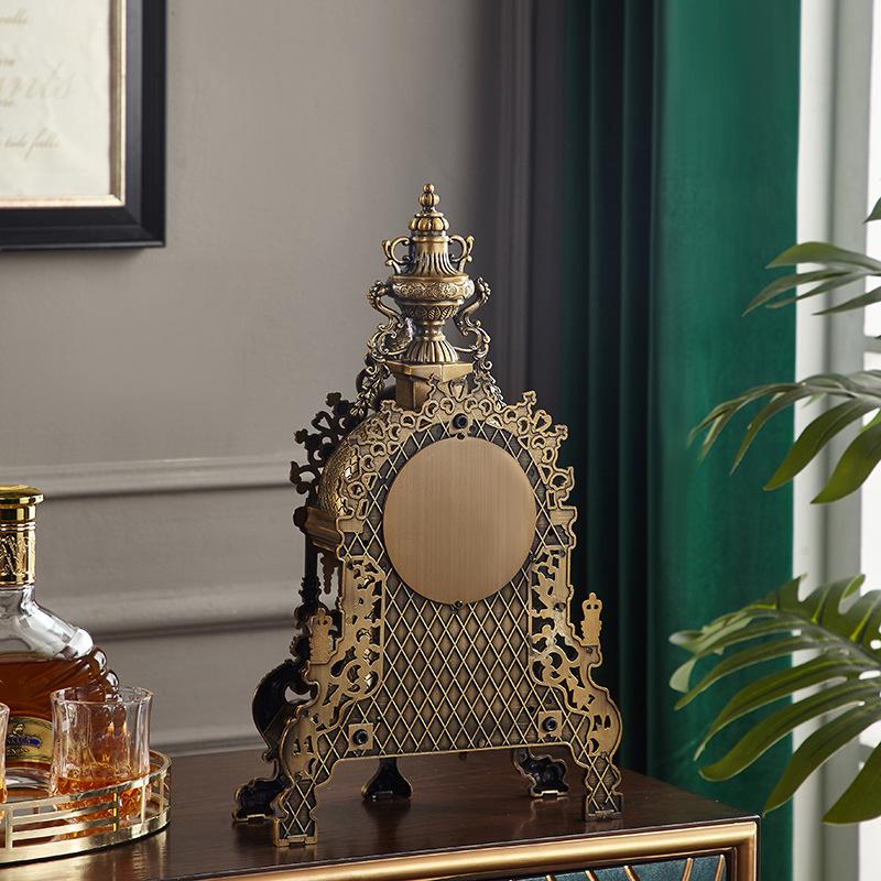 Large Creative Retro Table clock silent gear Luxury interior antiques vintage desk clock decoration and table accessories