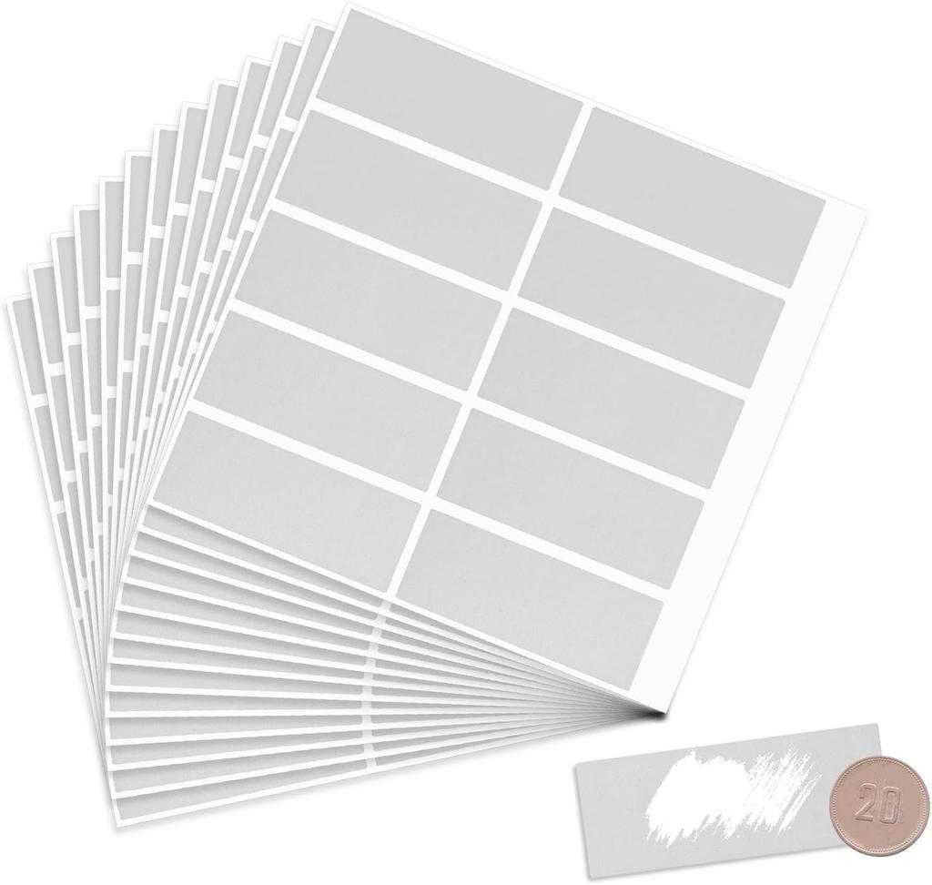 50pcs Rectangle Scratch Off Stickers Self Adhesive Peel Stick DIY Scratch Card Tag for Game Raffle Ticket Surprise Gift Rewards