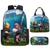 New Virtual World ROBLOX Primary and Secondary School School Bag Children's Backpack Backpack Cartoon Lunch Bag