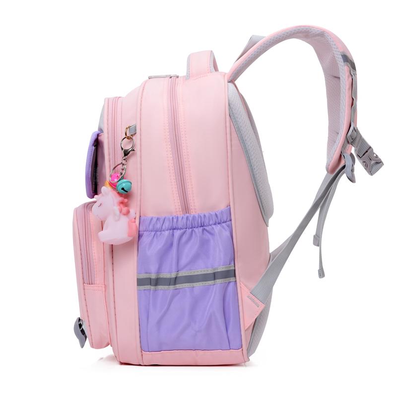Student School Bag Large Capacity Backpack Fot Girls Color Block Cute Children's Backpack