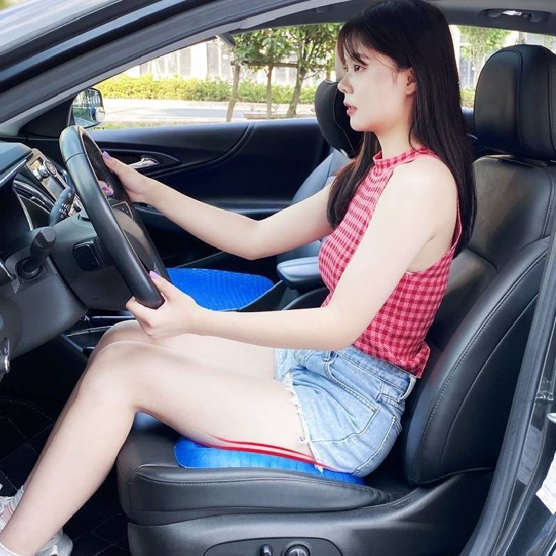 Gel Seat Cushion For Office And Car Cooling Summer Gel Padding With Nylon Cover