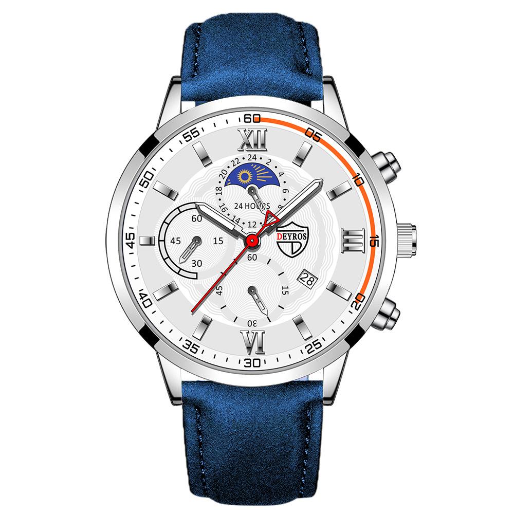 Steel Strap Watch Men S Fully Automatic Calendar Luminous Quartz Watch single watch