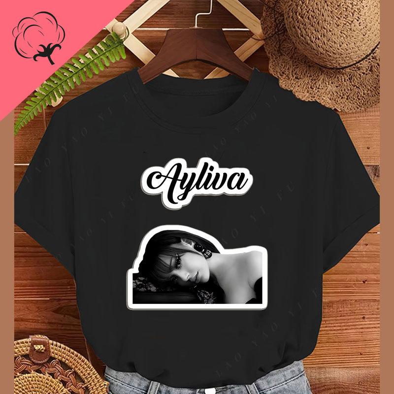 Regalo per Fan della Cantante Unisex Ayliva Regali di Compleanno per Fidanzate Belle T-shirt Grafiche Serie Viola Ayliva Abbigliamento in Cotone
