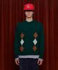 UNALLOYED Argyle Stripe Knit / Green