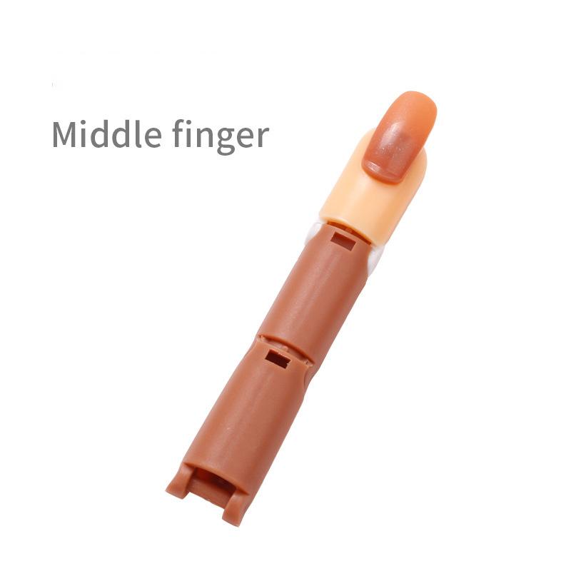 Mechanical Hand For Practice Acrylic Nails Silicone Nails Tips Can Be Detachable Beginners Practice Moving Finger Strap Base