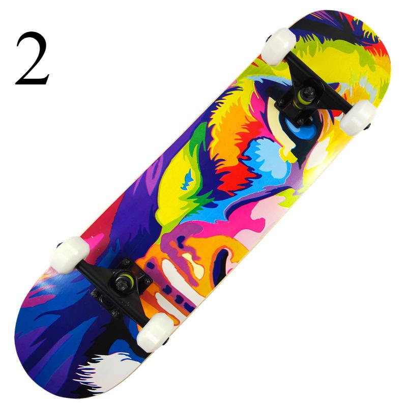 80*15cm Doppel Rocker Spider Longboard Cartoon Childern Skateboard Ahorn Bord Kind Skate Board Skateboarding Kinder Skateboard