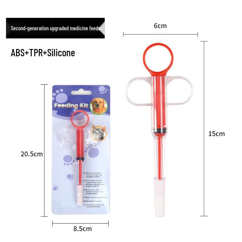 Pet Medicine & Feeder Kit: Kitten Milk Feeder, Dog Feeder, Calcium Tablet Stick, Water Feeding Syringe.