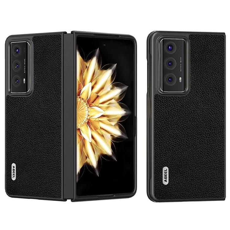 

Чехол для телефона Honor Magic V2 5G с текстурой личи из воловьей кожи с покрытием из ПК с защитой от падения