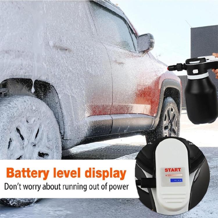 High Performances Ergonomic 2L Foam Sprayer Applicator With Strong Electric Jet For Auto And Home Cleaning Detailing Needs