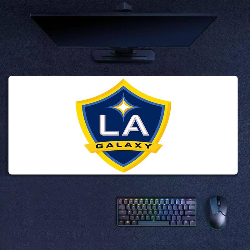 LA Galaxy Mouse Pad, Large Gaming Desk Mat, Non-slip XXL Mousepad for Laptop & Tablet, Mini PC Playmat with Stitched Edges
