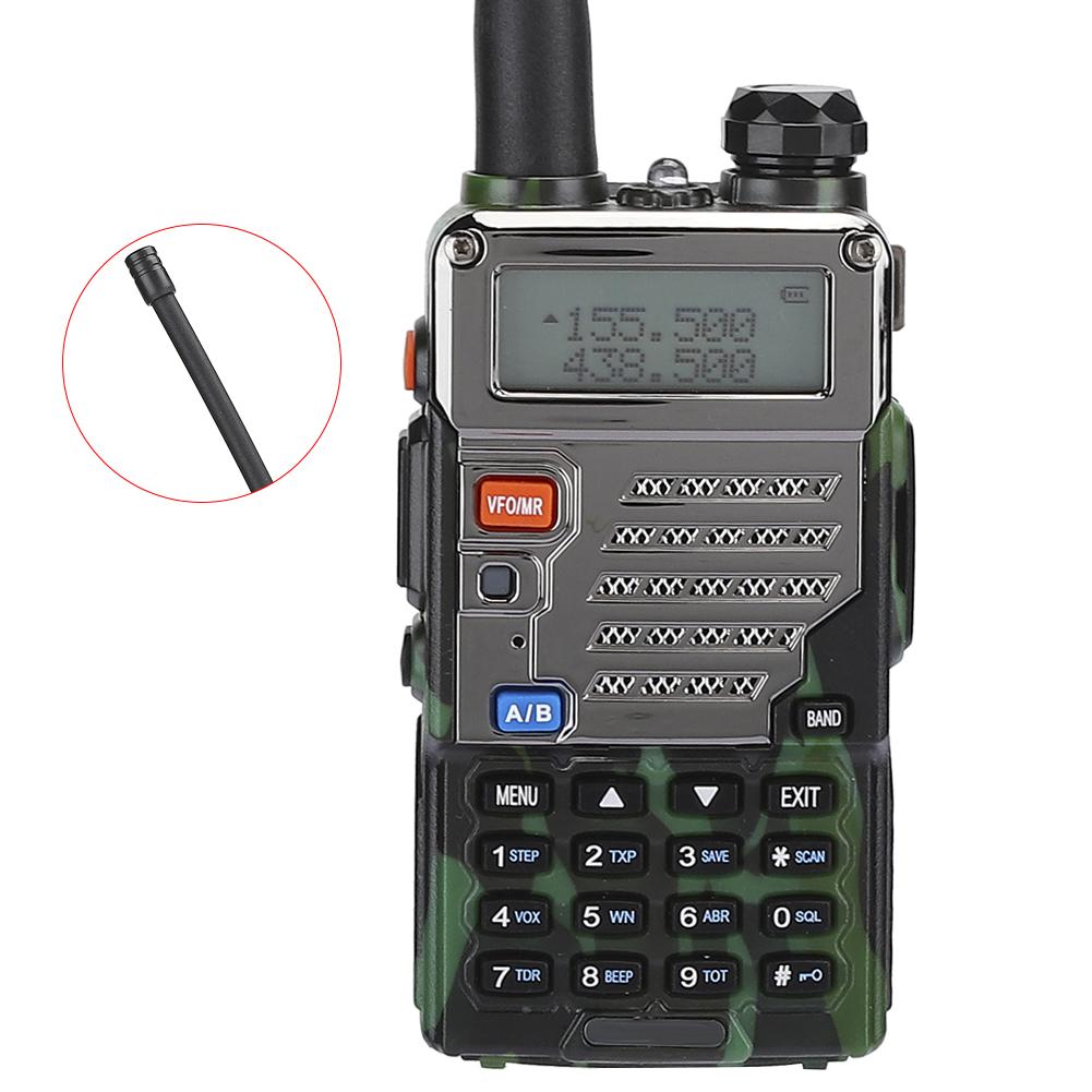 Walkie Talkie pentru mașină cu camuflaj UV-5RE Radio cu bandă dublă profesională