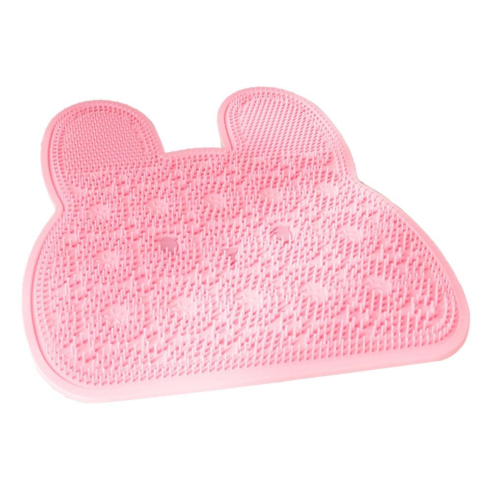 Silicone Bathroom Non-Slip Mat Massage Particles Suction Cups Non-Slip Bath Mat Easy Clean Massage Texture Bath Massage Mat