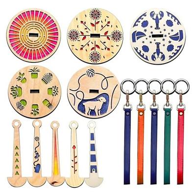 Wood Yarn Holder Portable Wooden Yarn Holder With Wrist Strap Knitting Crocheting Embroidery Accessories For Hats Cardigans Sock