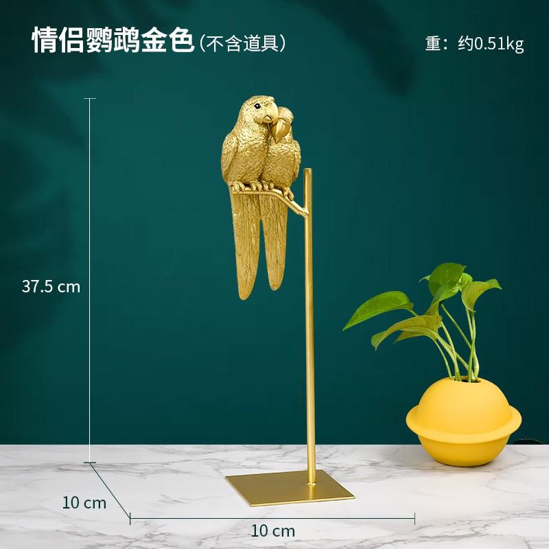 Modern Resin Parrot Figurine Decor Home Office Desk Window Shelf Contemporary Animal Ornament