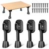 4 Stuks IJzeren Opvouwbare Tafelpoten Heavy Duty Moderne Meubelpoten voor Eettafel Nachtkastje Bijzettafels Opvouwbaar Stevig