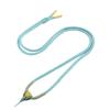Adjustable Hand-Woven Necklace with Jade Agate Ruyi Pendant & Crystal Cord