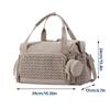 Large Capacity Diaper Bag, Multifunctional Travel Mommy Bag with Insulated Pocket & Pacifier Case, Waterproof Baby Hospital Bag