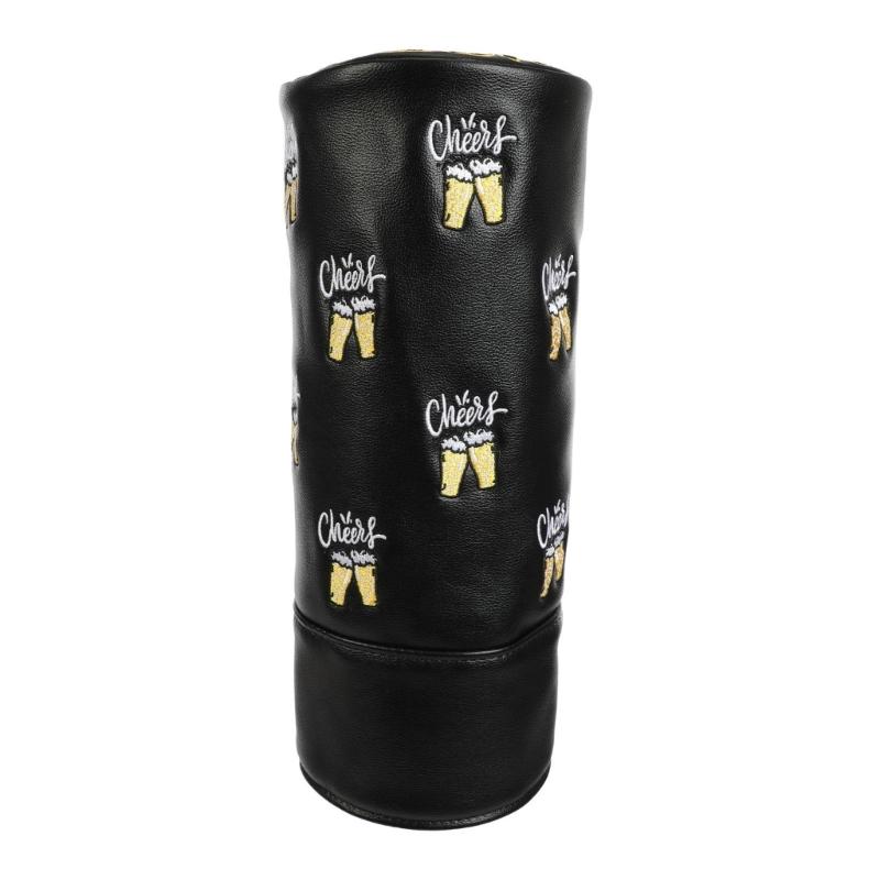 

Waterproof Golfs Driver Headcover Premium PU Construction 360 Guard Black White Easy Install Portable чорний