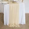 Heat Resistant Table Runner Sheer Flowing Runner, Chiffon Wedding Elegant Solid Color Durable for Dining Home Bridal Shower Party Decor Decorative