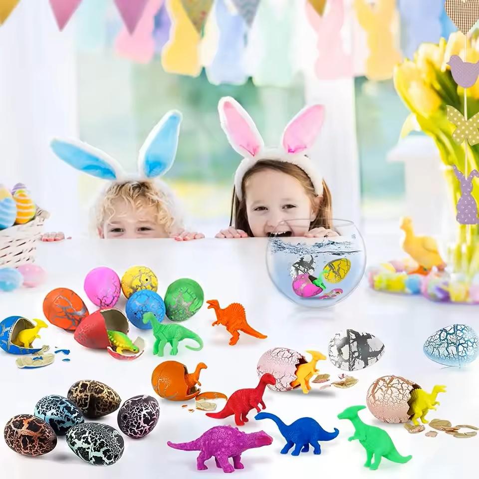10/20Pcs Water Raised Eggs Soaked In Water To Hatch Dinosaur Eggs Animal Model Education Children'S Water Swelling Toys
