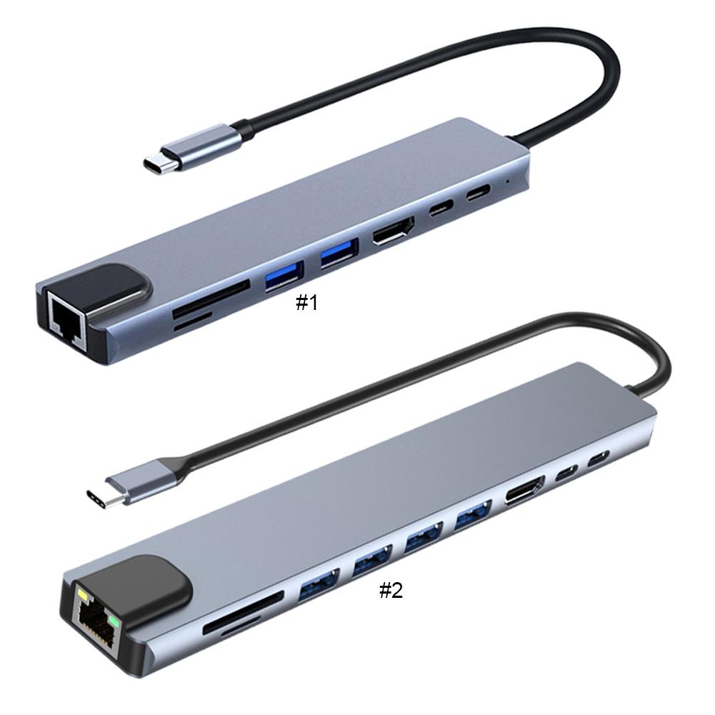 USB C Hub with 4K 30Hz 100W PD USB 3.0 SD Card Reader USB C To HDMI-compatible Adapter USB-C Splitter for MacBook Pro/Air