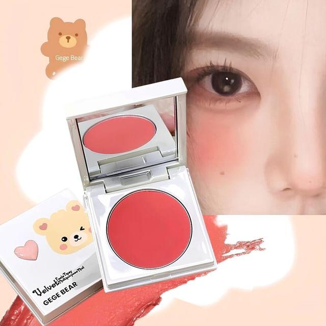 Gege Bear - Velvet Tipsy Lip & Cheek Mud - 1-3 01 Hazy Peach