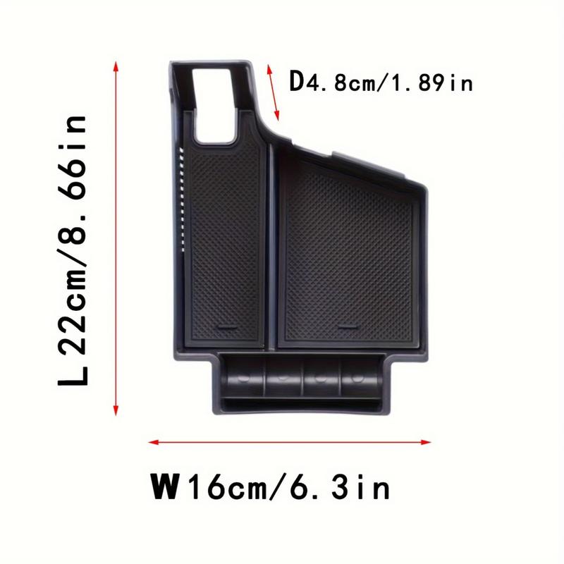 Car Interior For Volvo S90 XC90 V90CC 2017- XC60 2018- Center Console Tray Armrest Blac Storage Box Divider Durable ABS