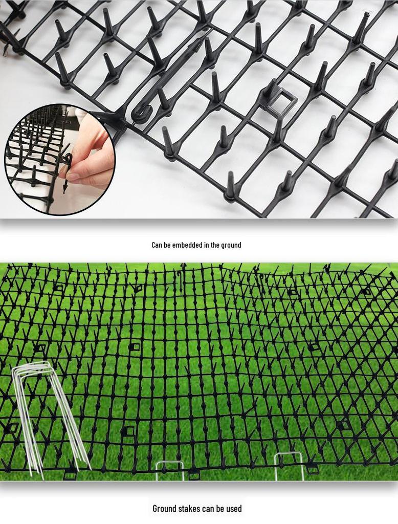 Anti-Cat Spikes Mat for Vegetable Gardens and Balconies